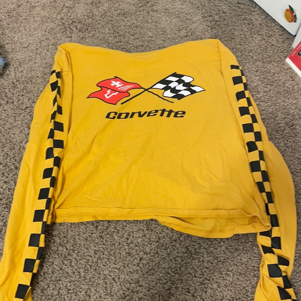 Yellow crop top